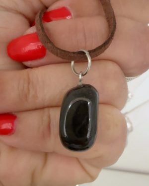 Collar Onix con cordon gamuzado