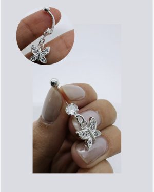 Piercing mariposa colgante