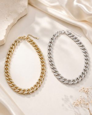 Cadena grumme con brillo