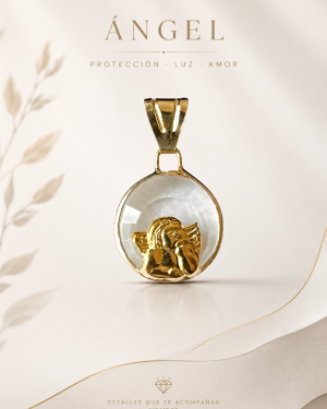 Dije angel cristal
