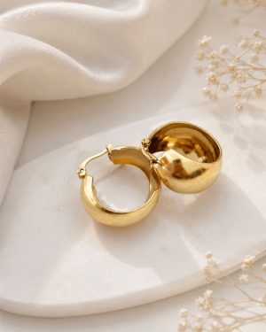 Argollas doradas 25 mm