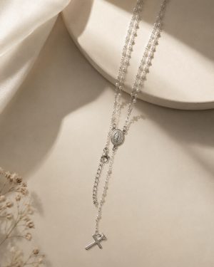 Rosario con perlas