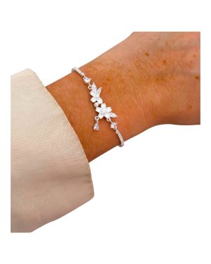 Pulsera flor ajustable