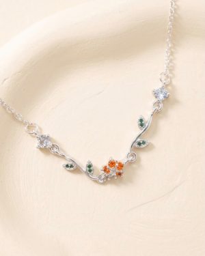 Pulsera flor brillante