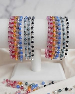 Pulsera cristal bicolor