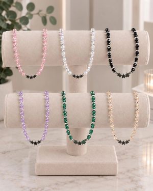 Collar estrellas hematite