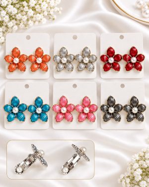 Aros Presion flor ( color a eleccion)