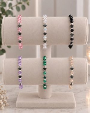 Pulsera hematite estrellas